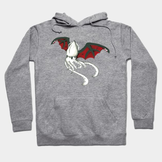 Squidpire Bat Hoodie by KristenOKeefeArt